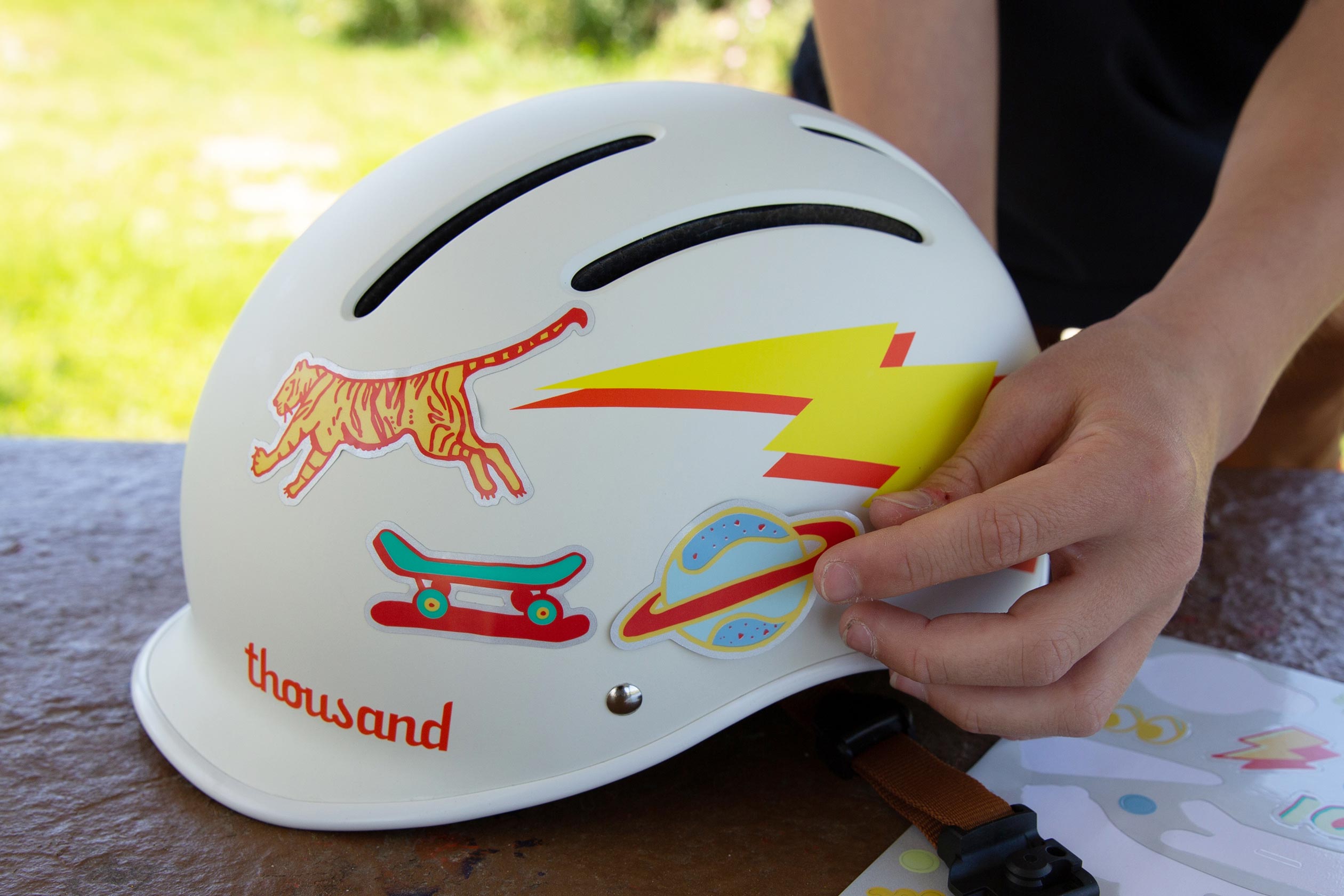 Thousand Jr Helmet Stickers - Jr Activist