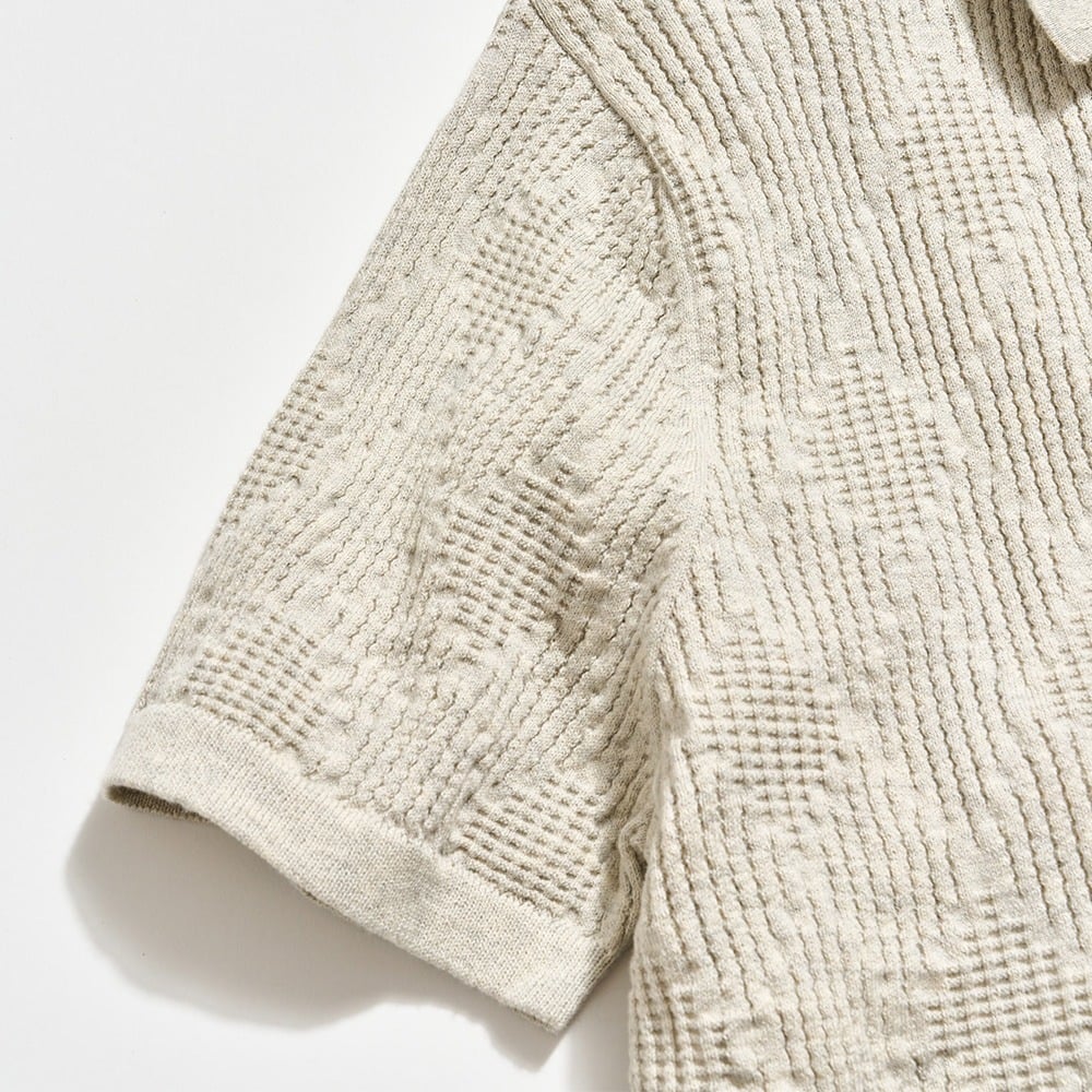 Extra-Soft Diamond Quilted Sweater Polo | Billy Reid