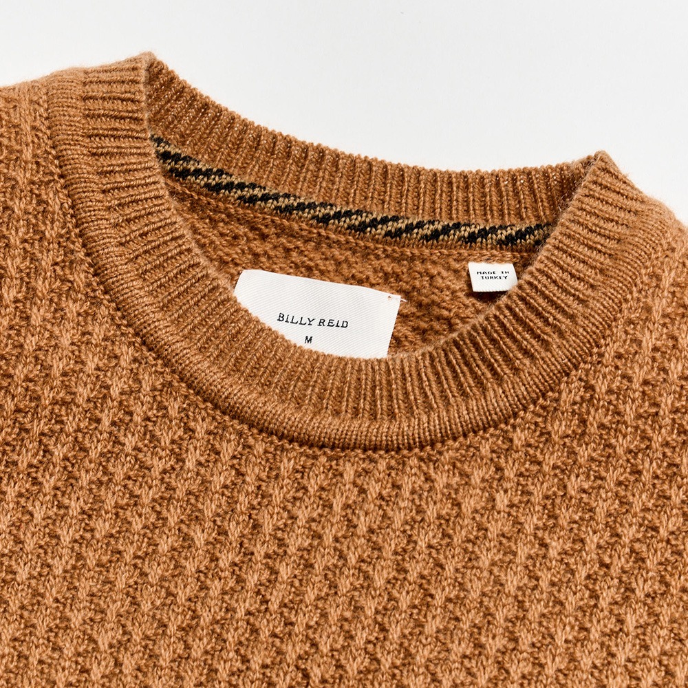 Textured Cashmere Crewneck Knit Sweater | Billy Reid