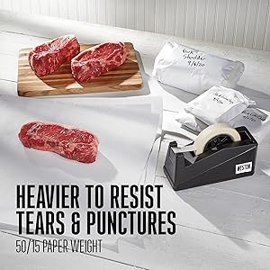 Heavier to resist tears and punctures