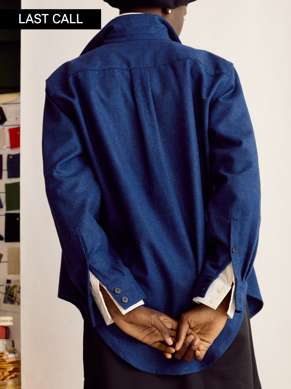 The New Oxford (Moonlight Blue Merino Wool)