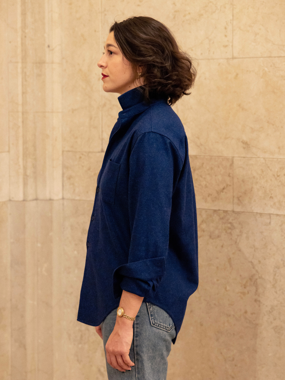 The New Oxford (Moonlight Blue Merino Wool)