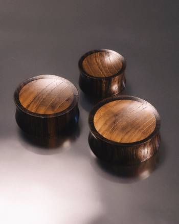 Alternative Ebony And Teak Wood Ear Plug / Gauge