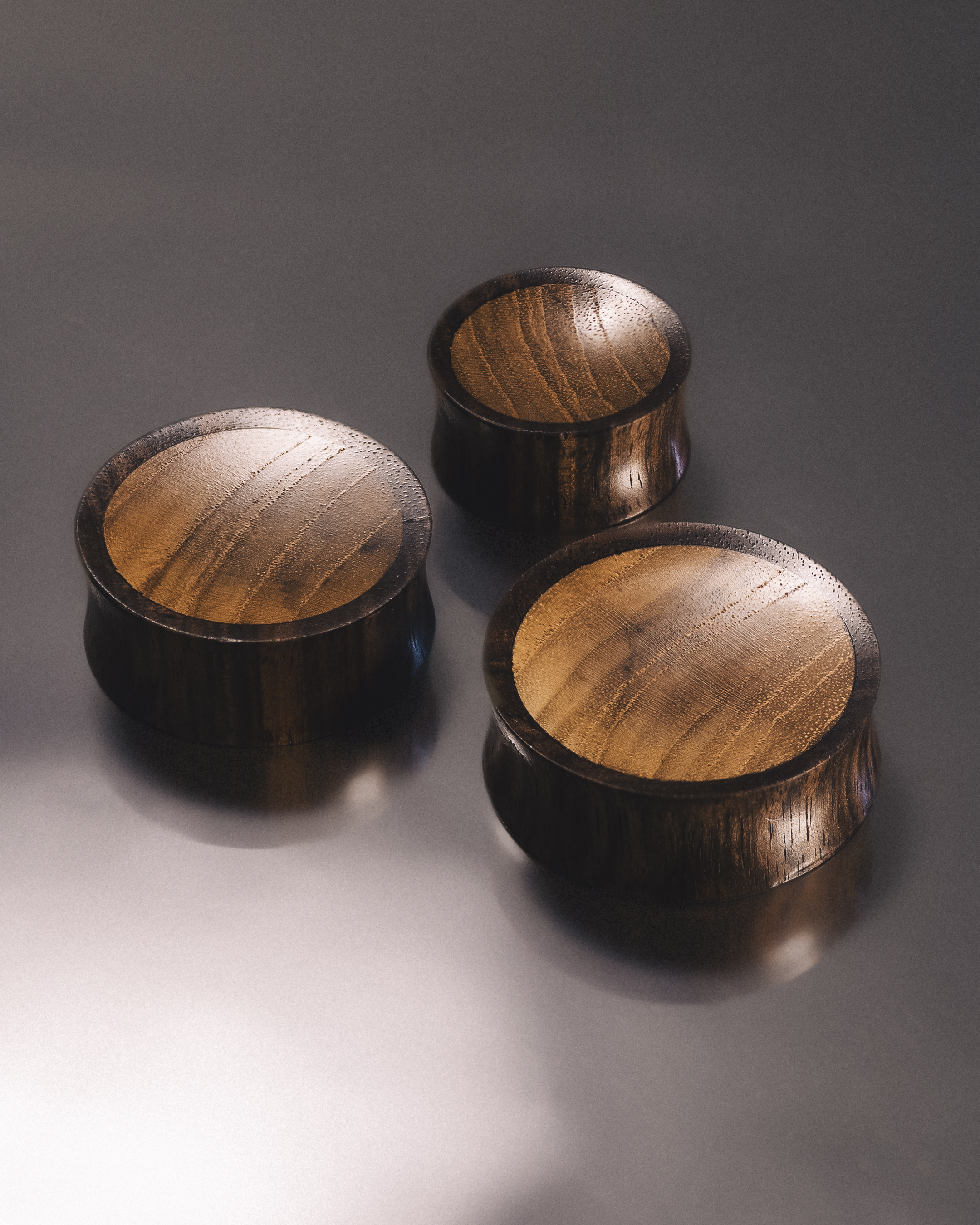 Alternative Ebony And Teak Wood Ear Plug / Gauge
