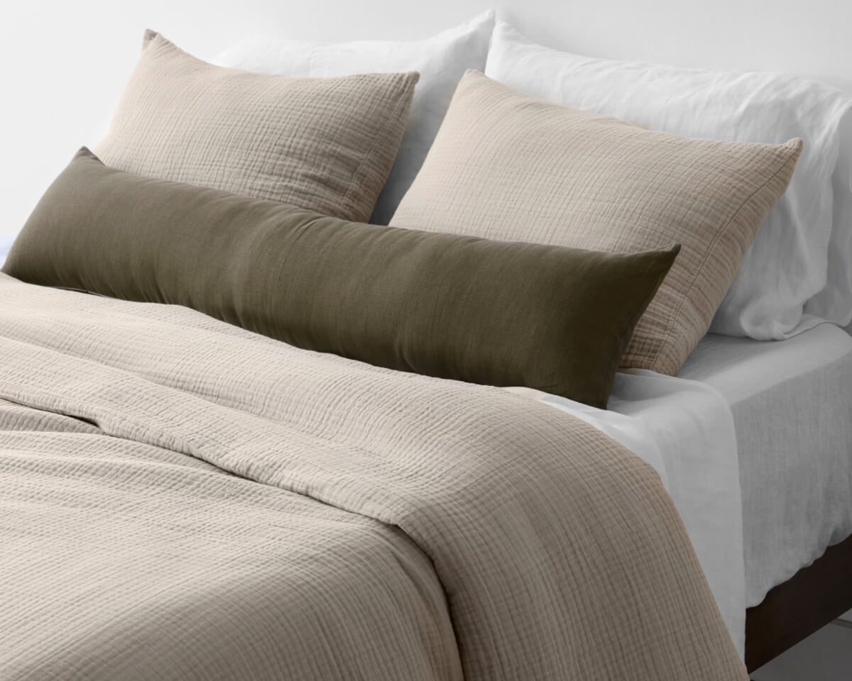 Organic Resort Cotton Bed Sheet Set | Full | Solid Sand - The Citizenry