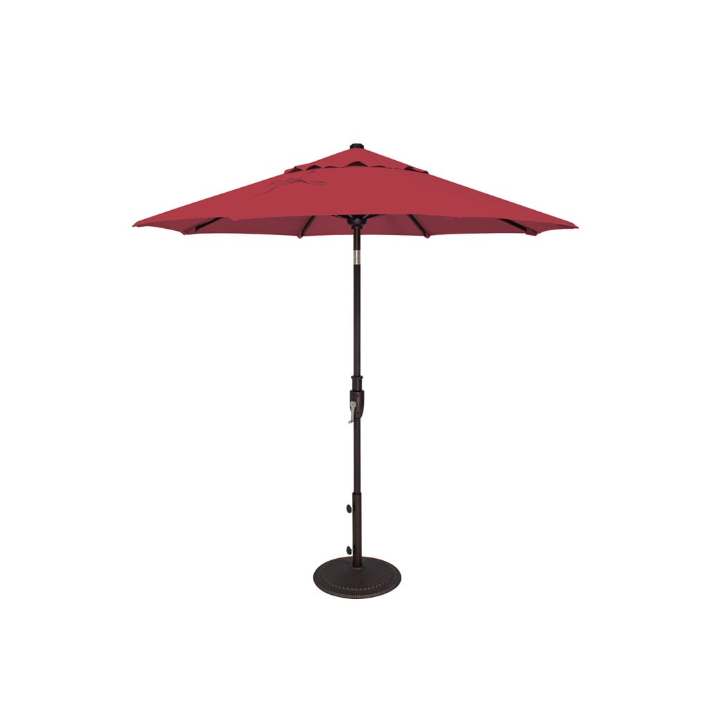7 ft patio umbrella tilt TheLAShop 7.5' 6-Rib Outdoor Umbrella Crank Lift button and keep you always in the optimal shade Aqua Crank And Tilt Round