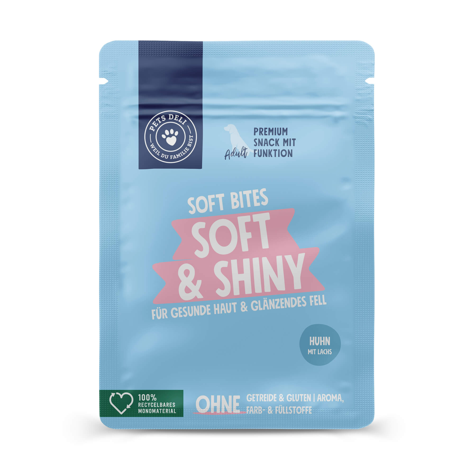 Snack Soft Bites Soft & Shiny für Hunde – 300g