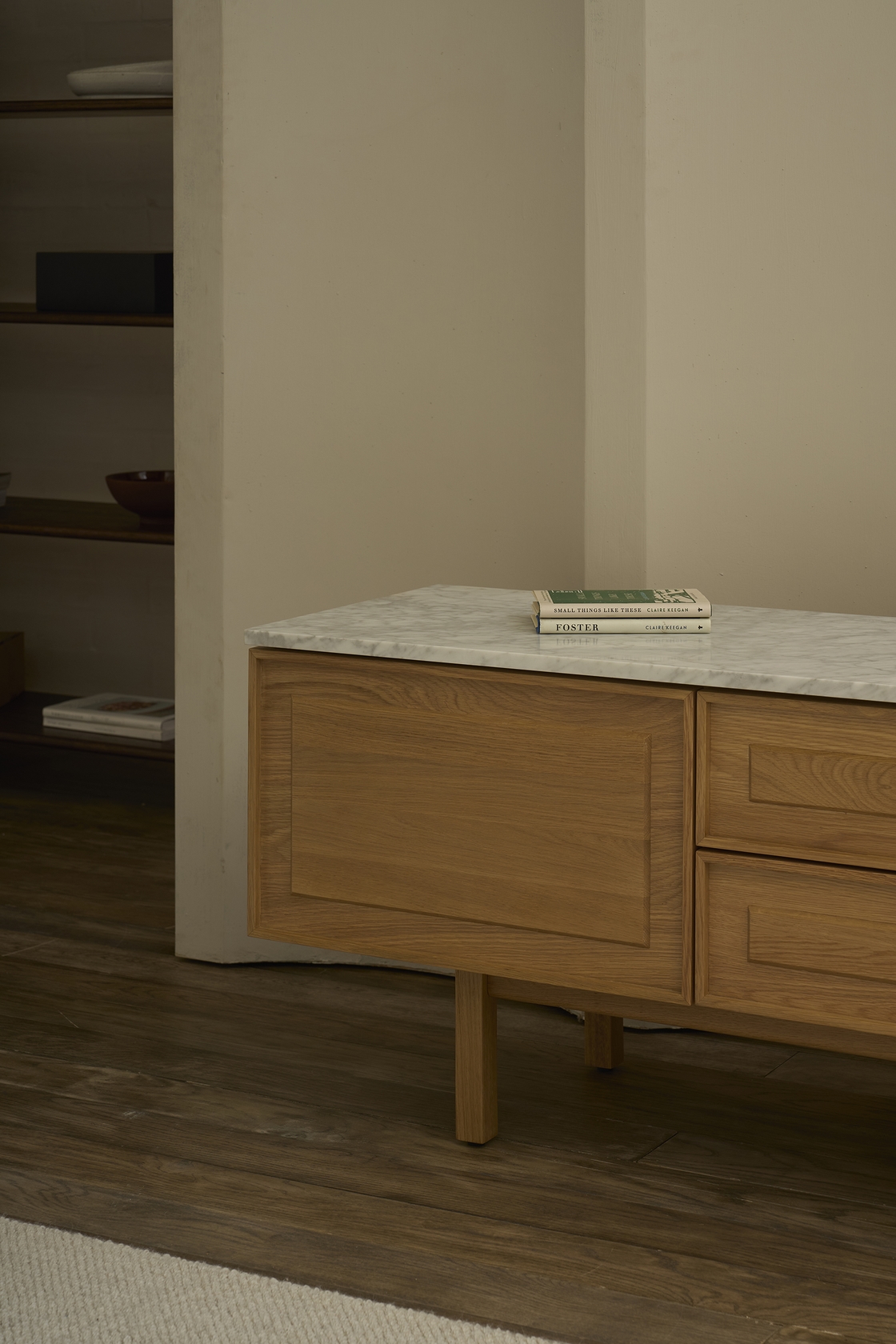 Yorke Marble TV Unit - 2 Drawers/2 Doors