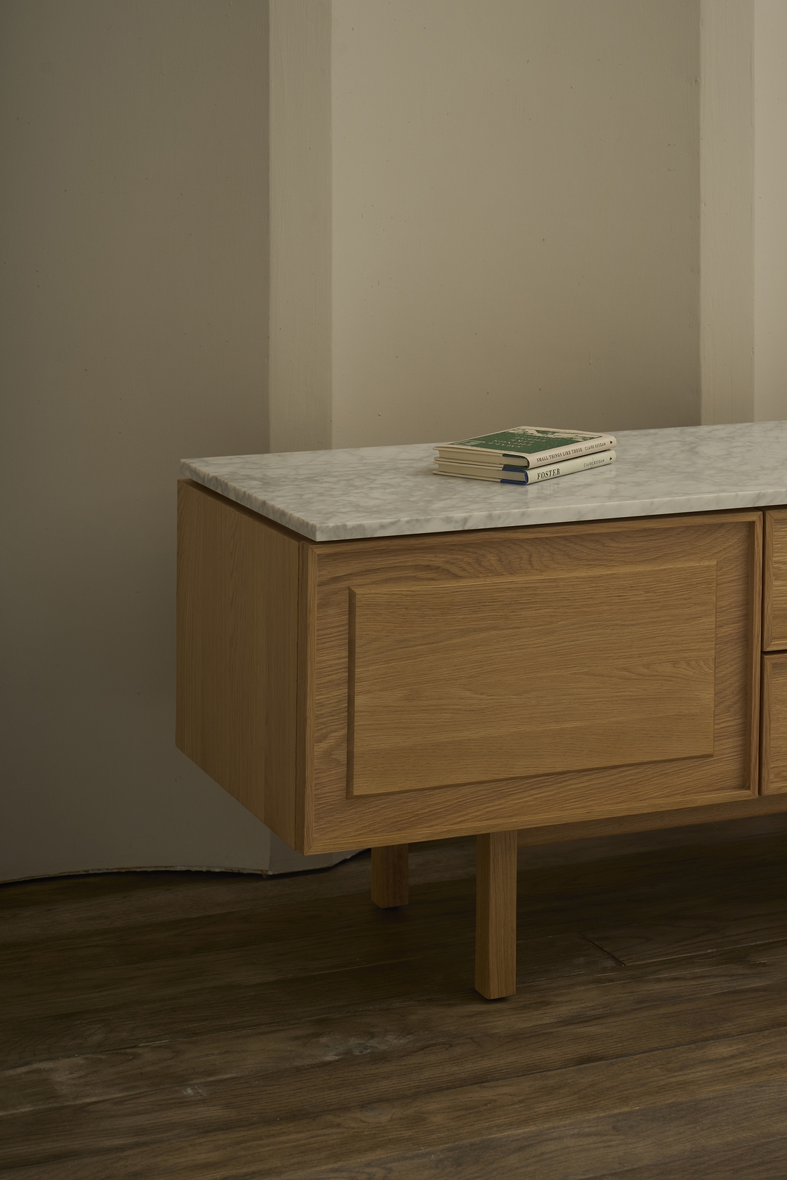 Yorke Marble TV Unit - 2 Drawers/2 Doors