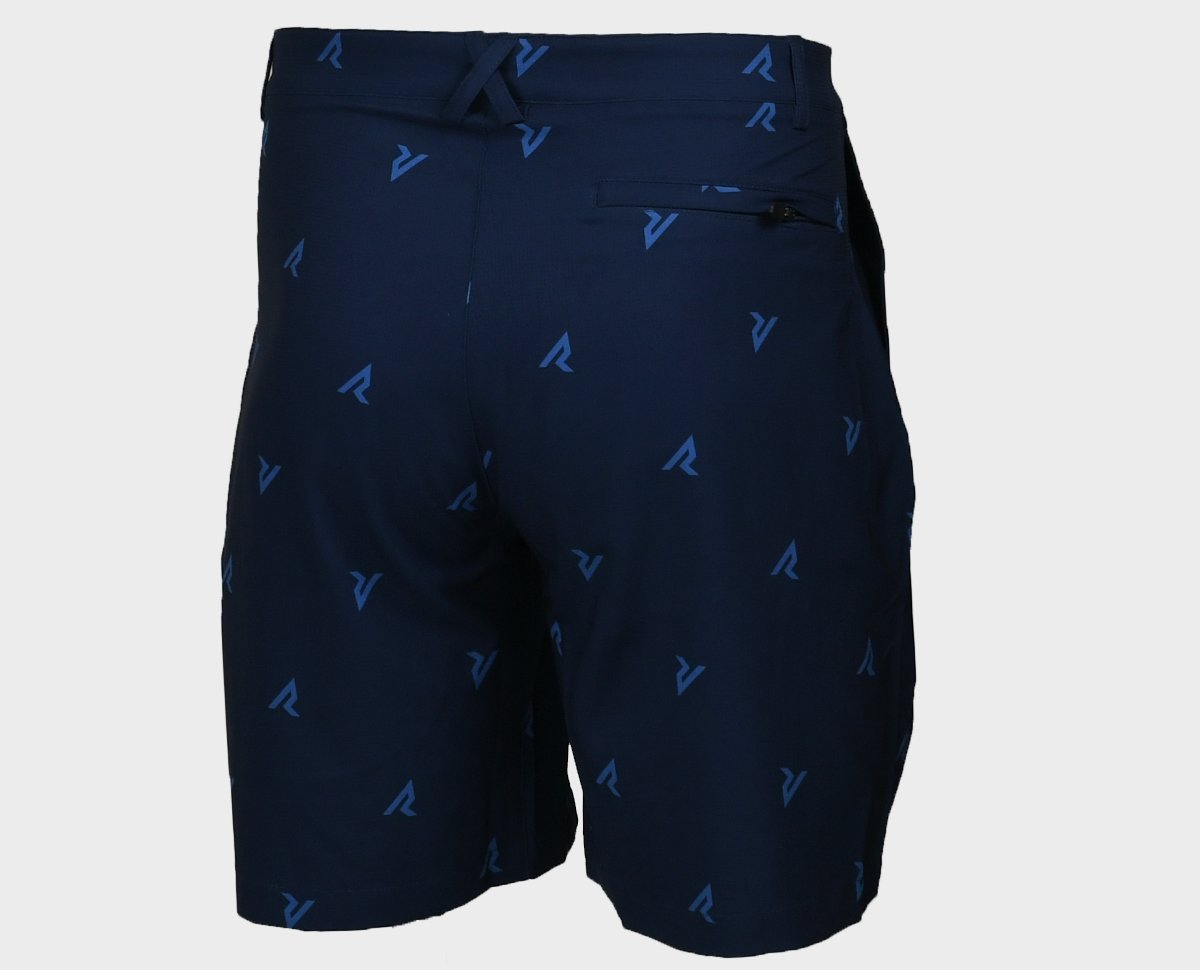 Men's Active Walking Shorts - Navy - Back View