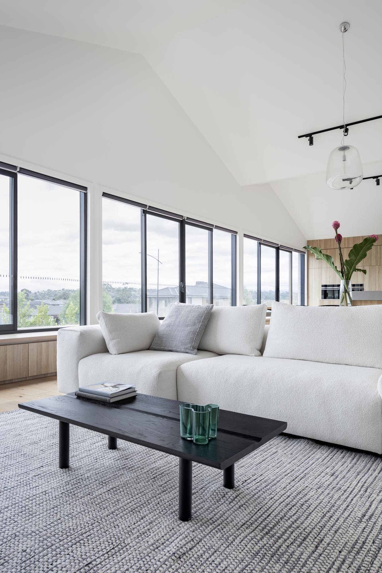 Pontone L Shape Sofa - White Boucle-Cuddle 02 - Floor Stock