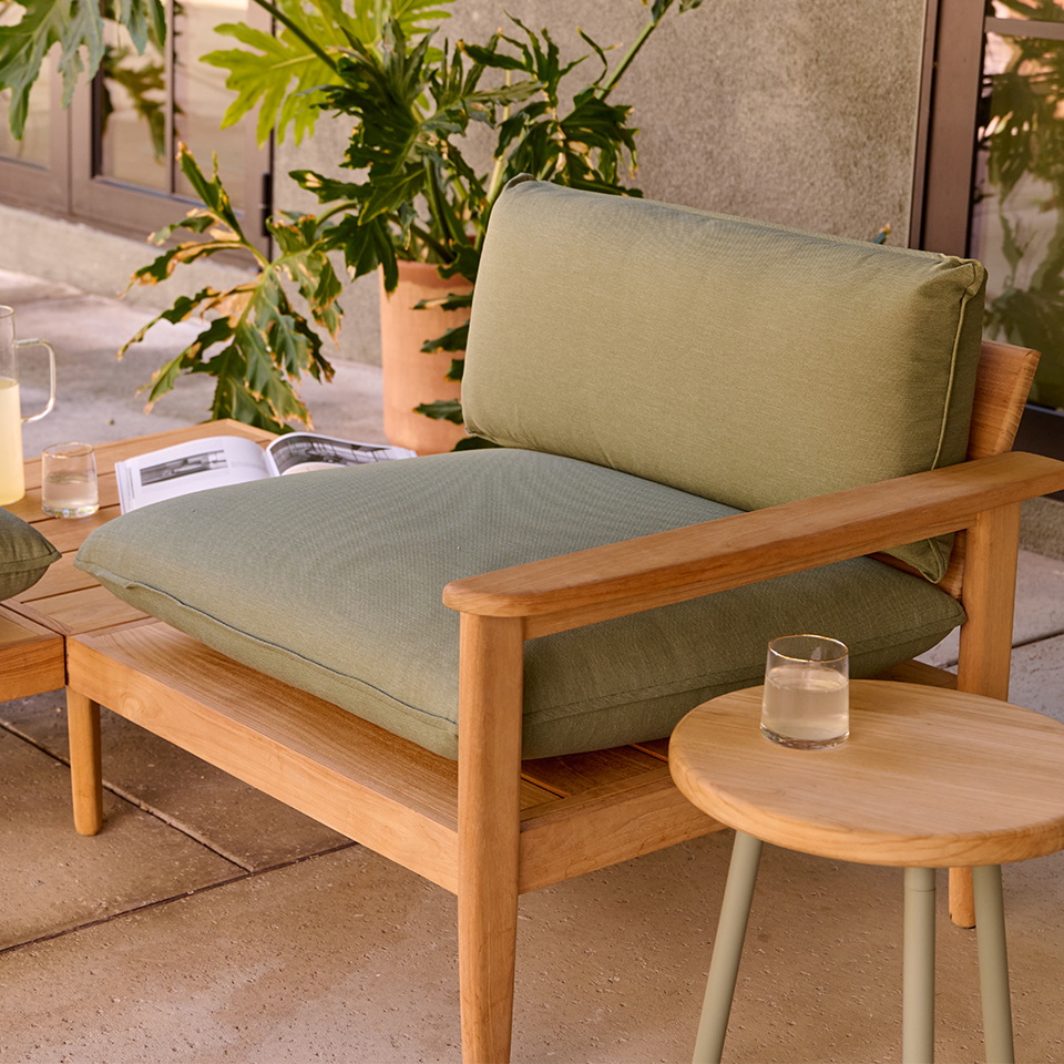 Dunes Teak Outdoor 3-Seat Sofa – The Citizenry