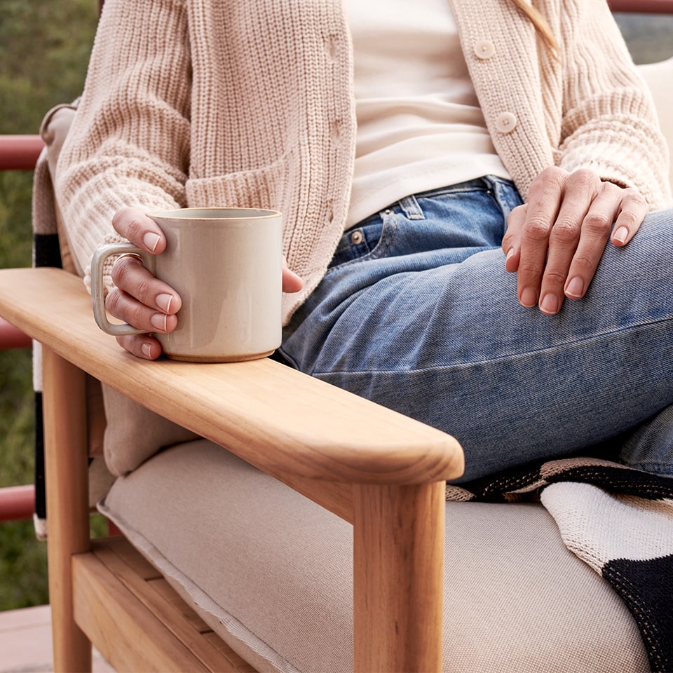 Dunes Teak Outdoor 3-Seat Sofa – The Citizenry