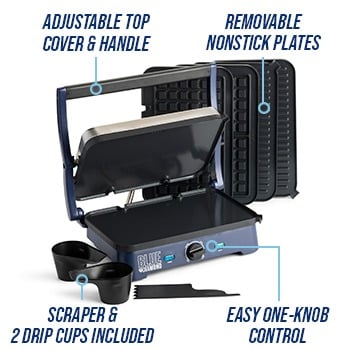 Blue Diamond Electric Sizzle Griddle Deluxe The Cookware