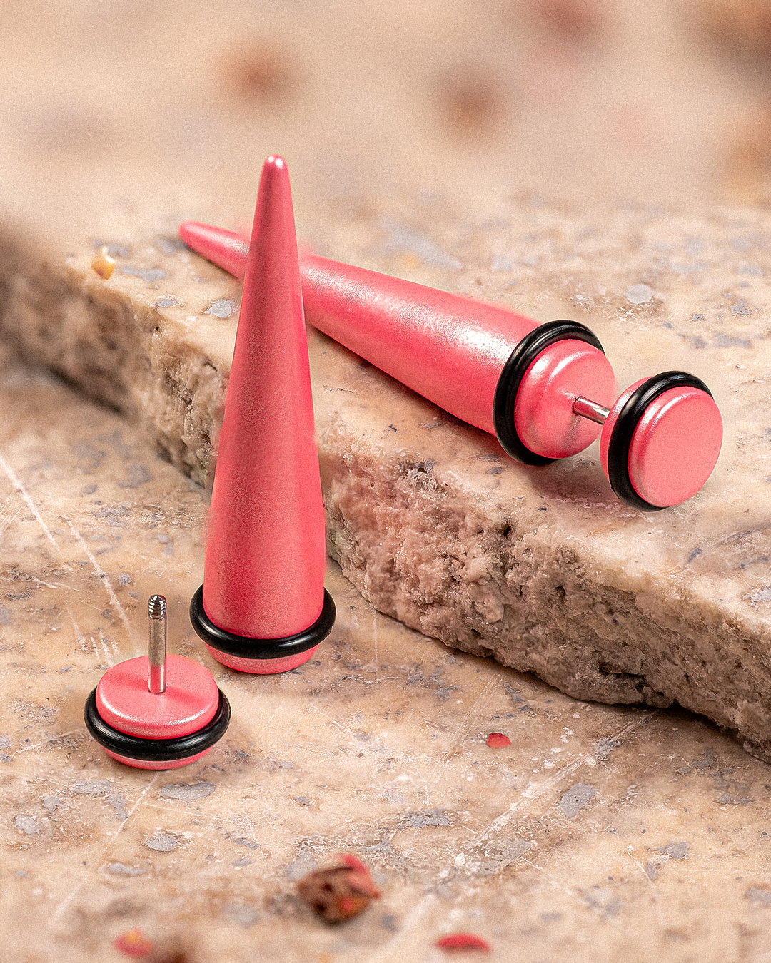 Girly  Pink Fake Taper / Plug / Gauge