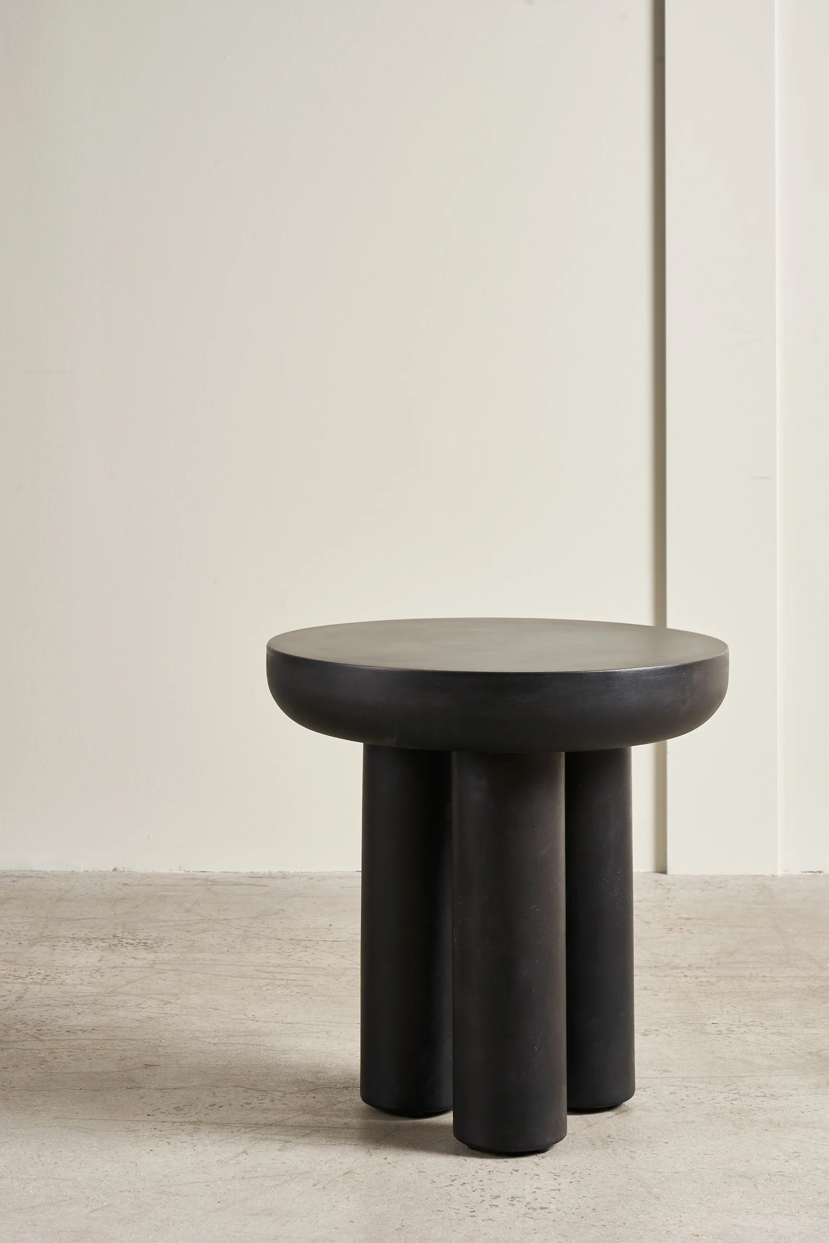 Brooklyn Side Table - Ivory Concrete - Floor Stock