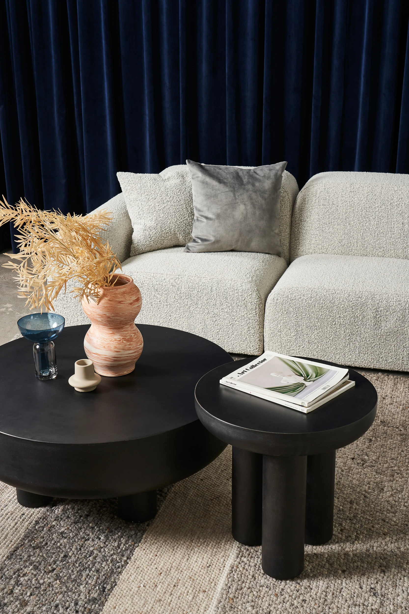 Brooklyn Side Table - Ivory Concrete - Floor Stock