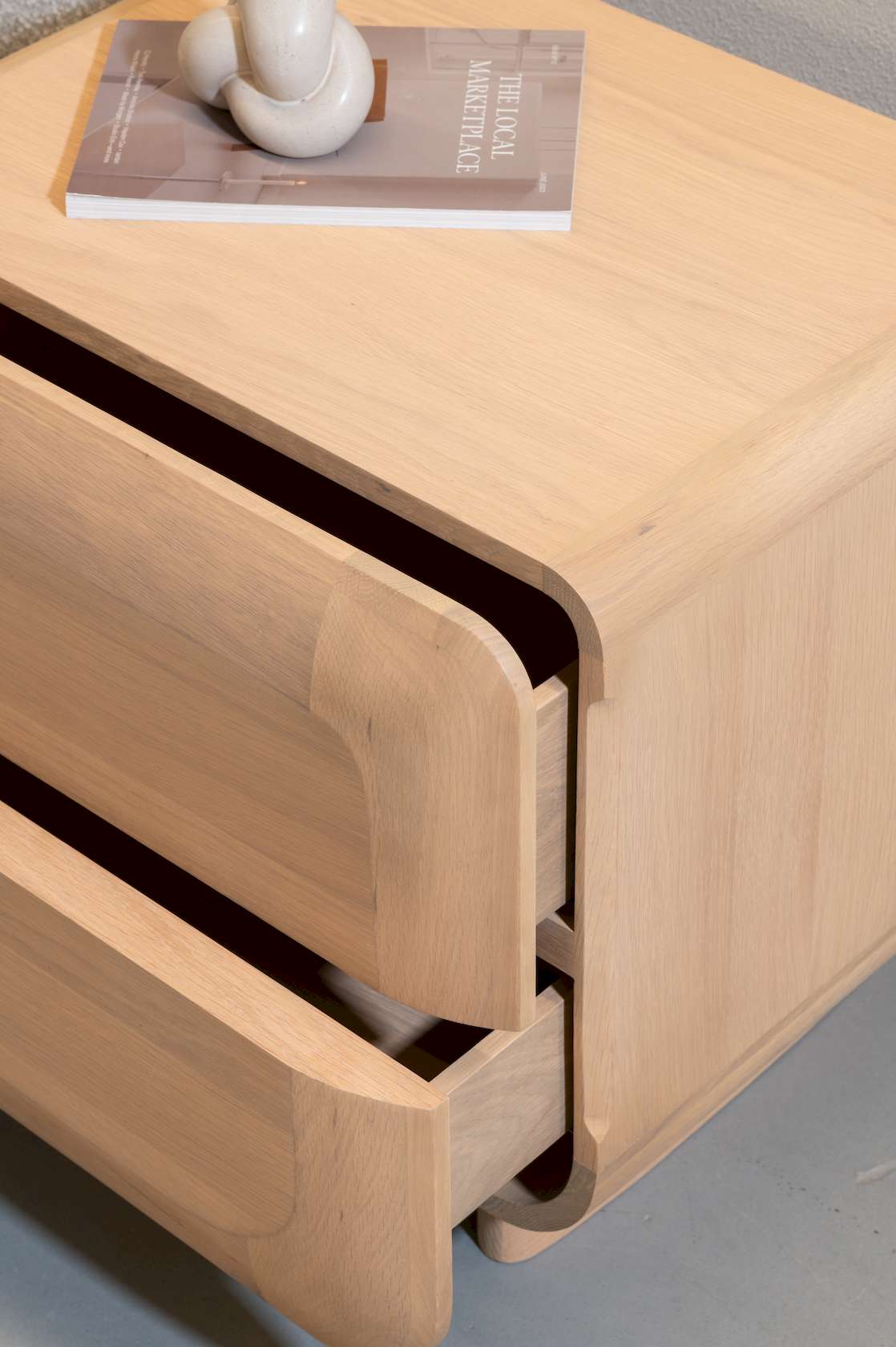 Lark Bedside Table - Natural Oak - Floor Stock