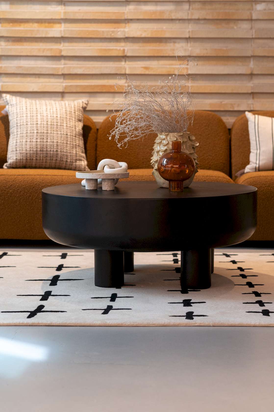 Brooklyn Coffee Table - Black Concrete - Floor Stock