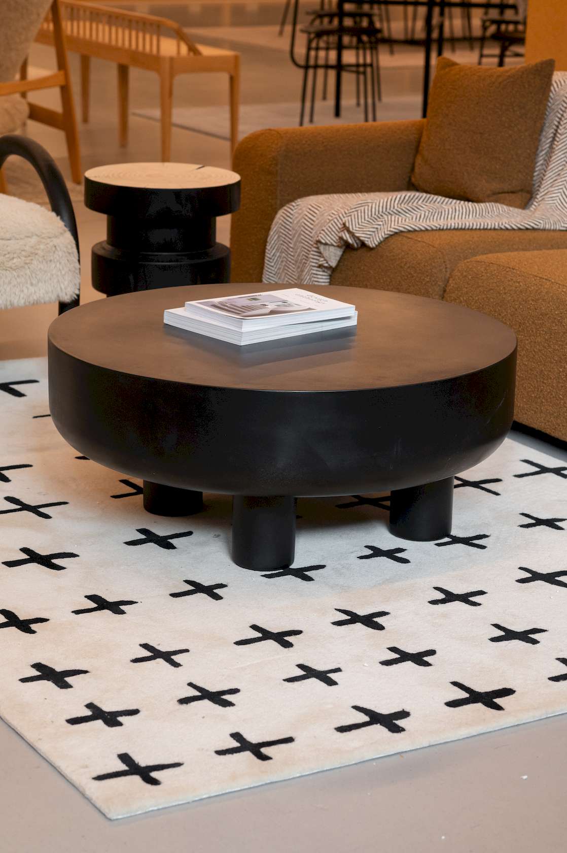 Brooklyn Coffee Table - Black Concrete - Floor Stock