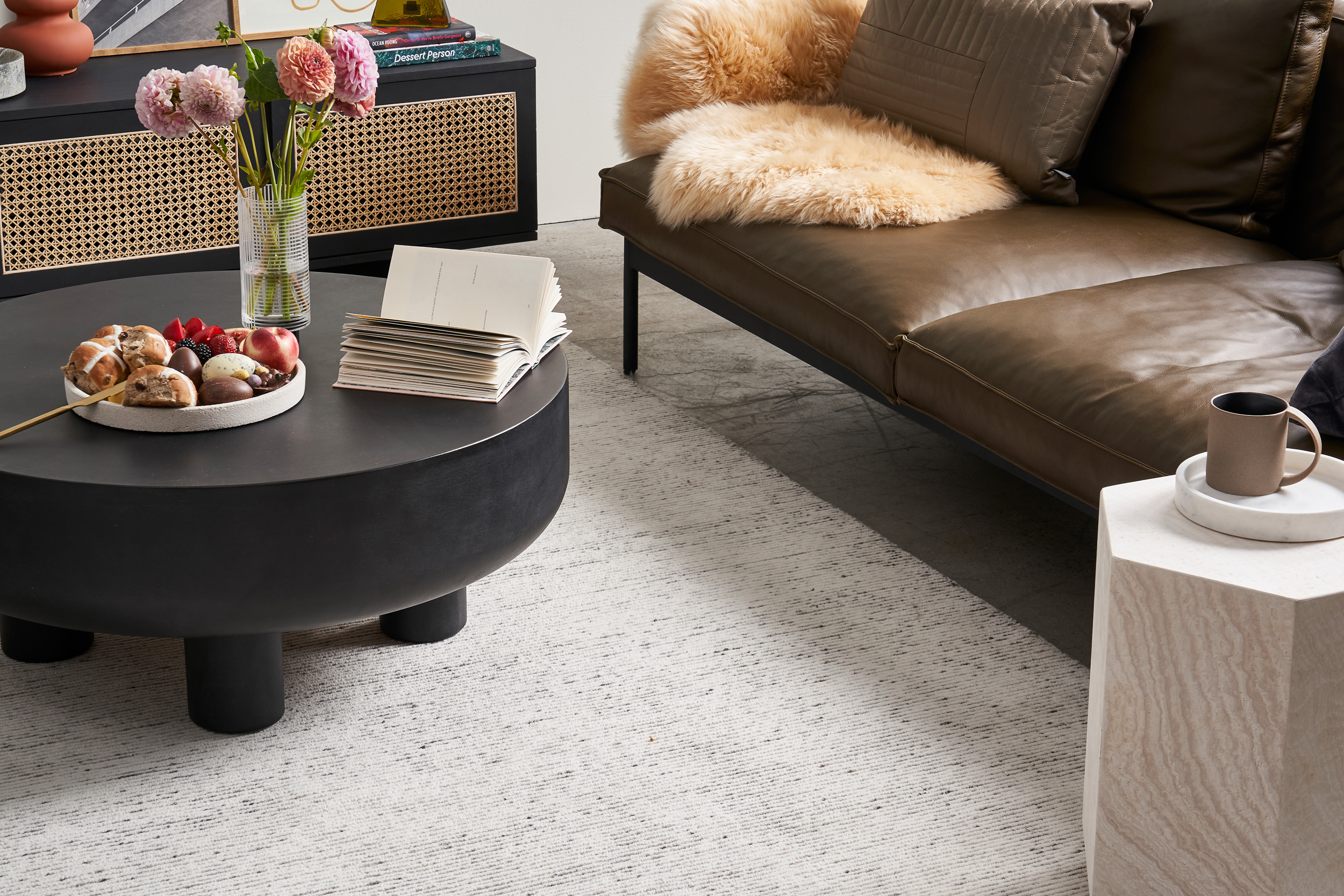 Brooklyn Coffee Table - Black Concrete - Floor Stock