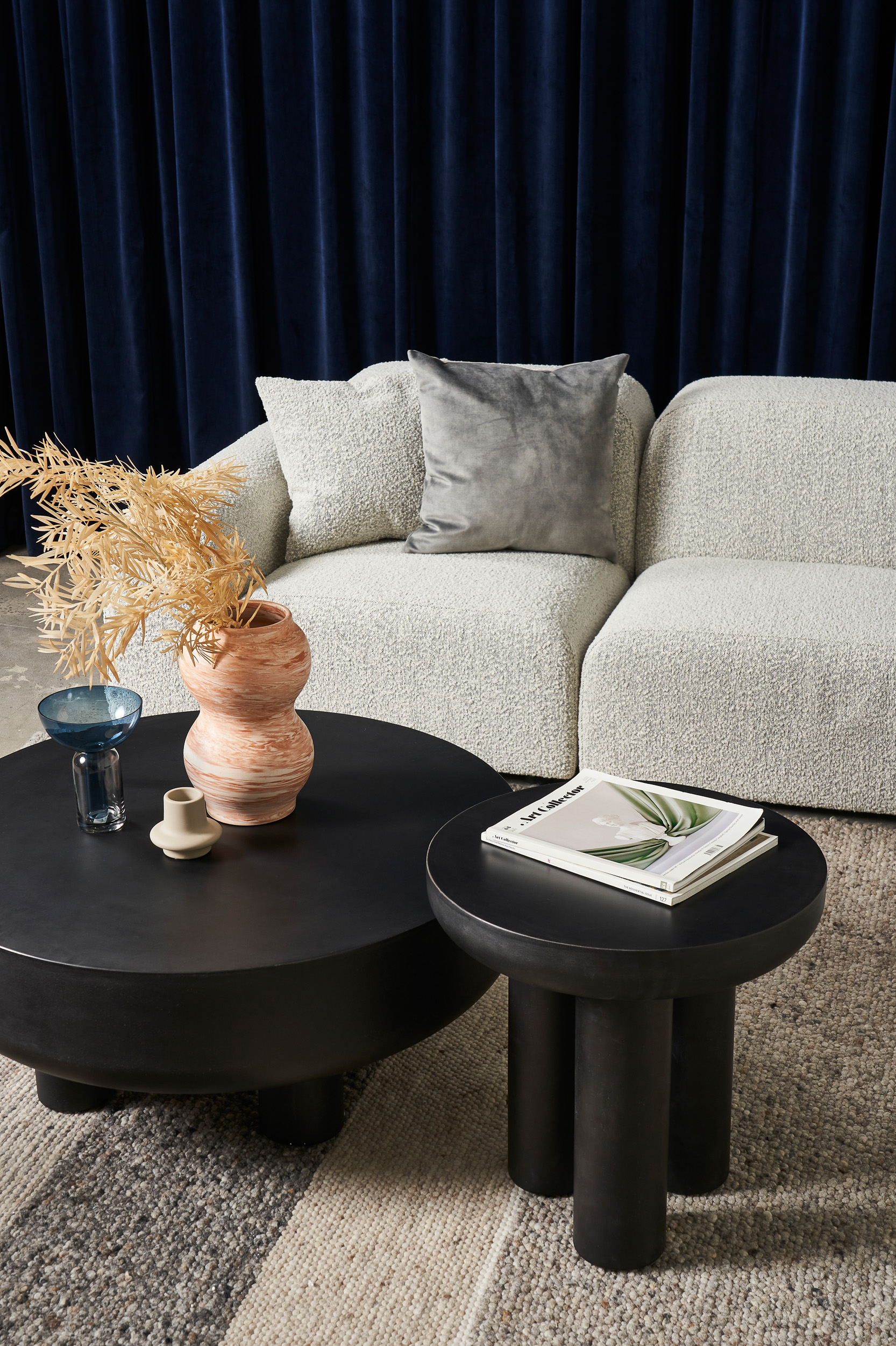 Brooklyn Coffee Table - Black Concrete - Floor Stock