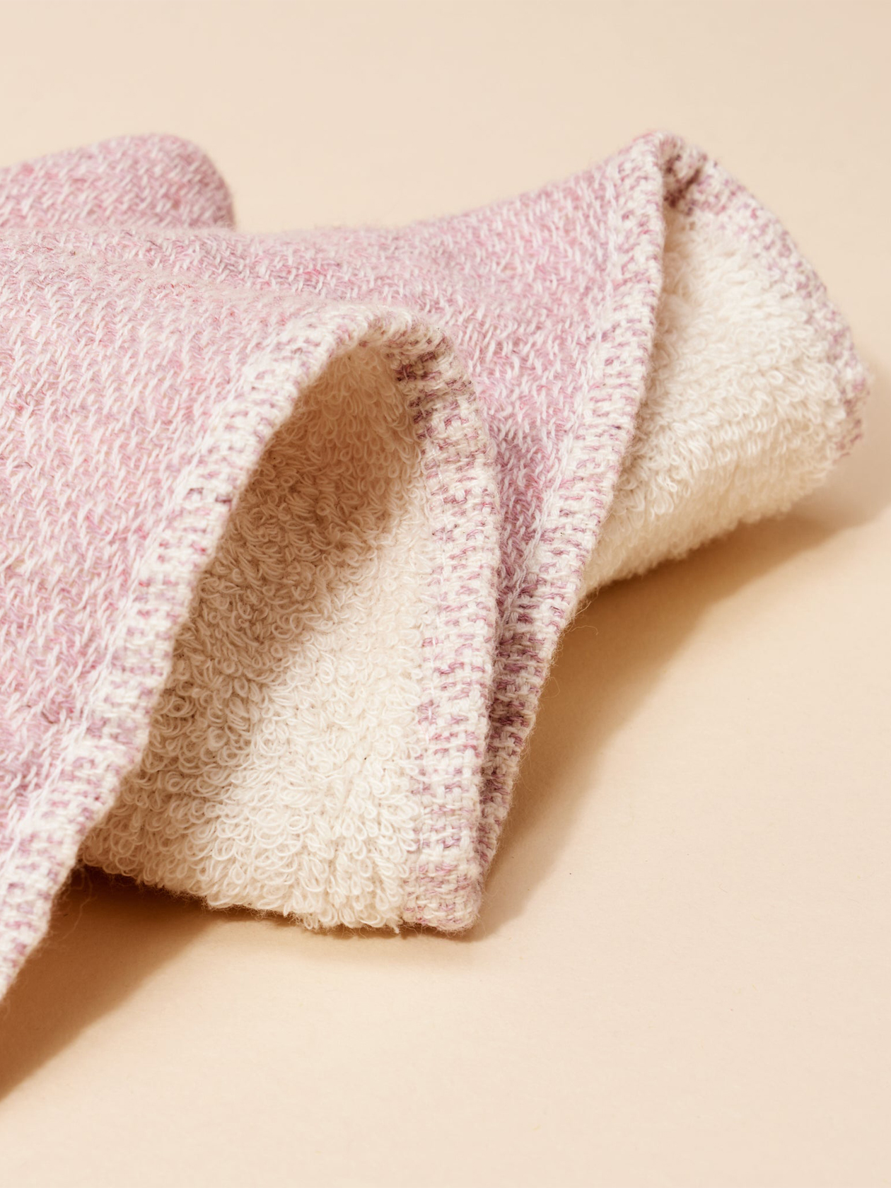 Organic Cotton Japanese Hand Towel, Pink
