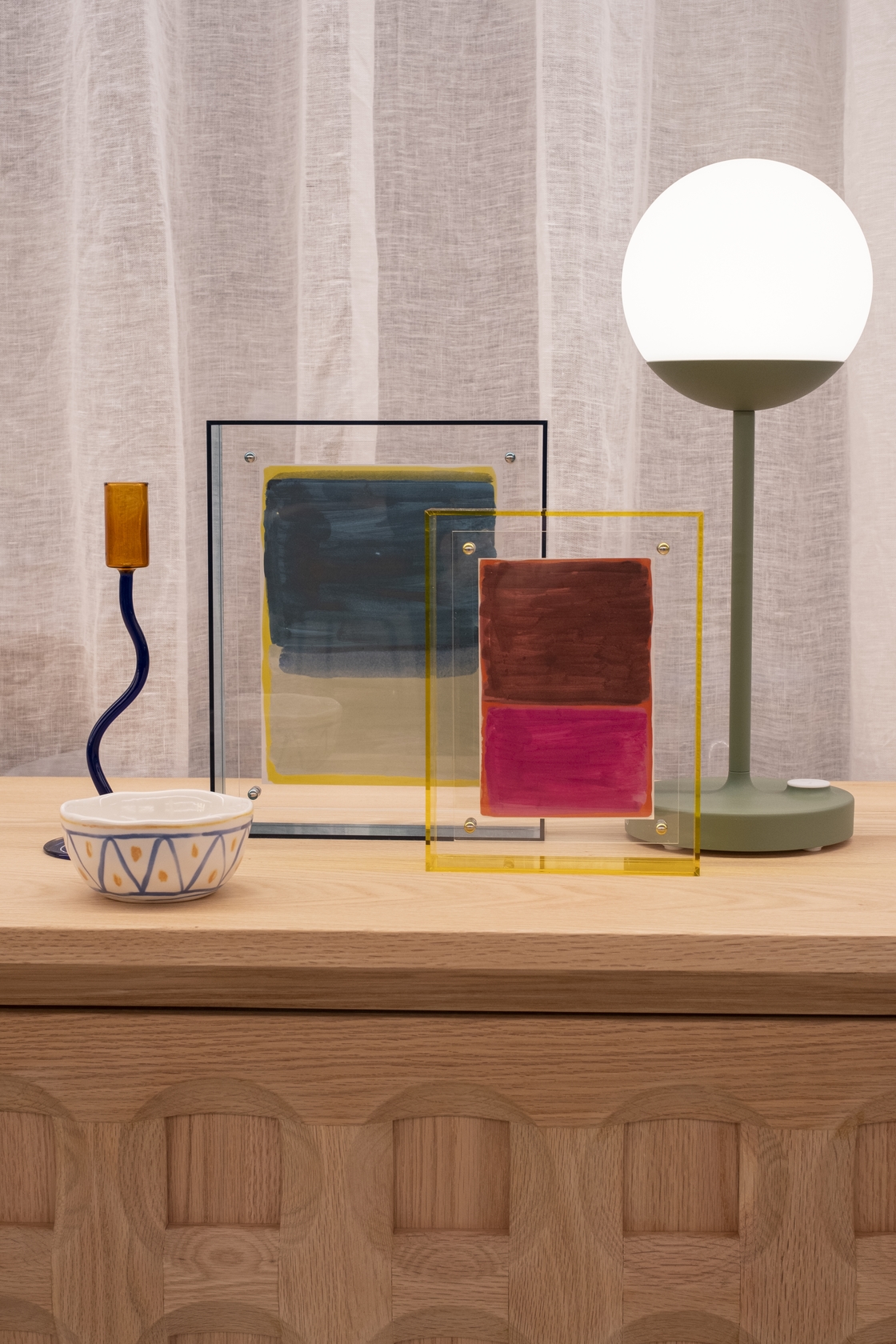 Linda Acrylic Photo Frame - Deep Sea