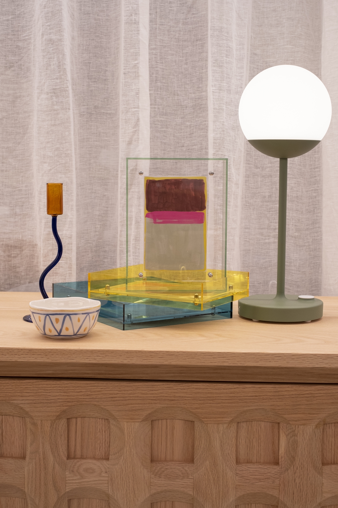 Linda Acrylic Photo Frame - Deep Sea