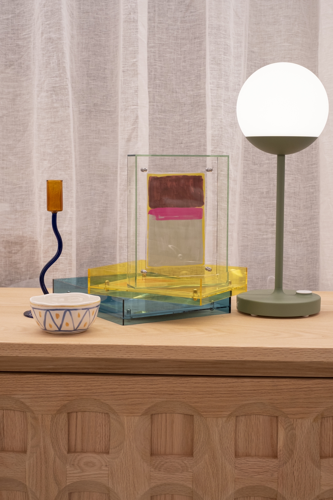 Linda Acrylic Photo Frame - Deep Sea