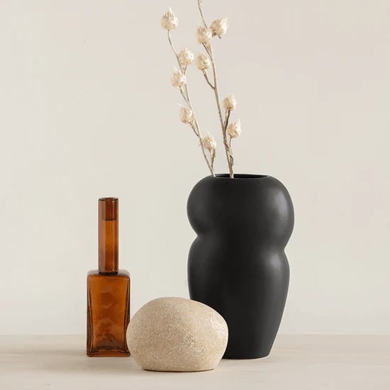 Tavi Ceramic Vase - Black