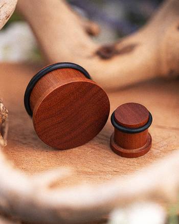 Cool organic wood single flare plugs