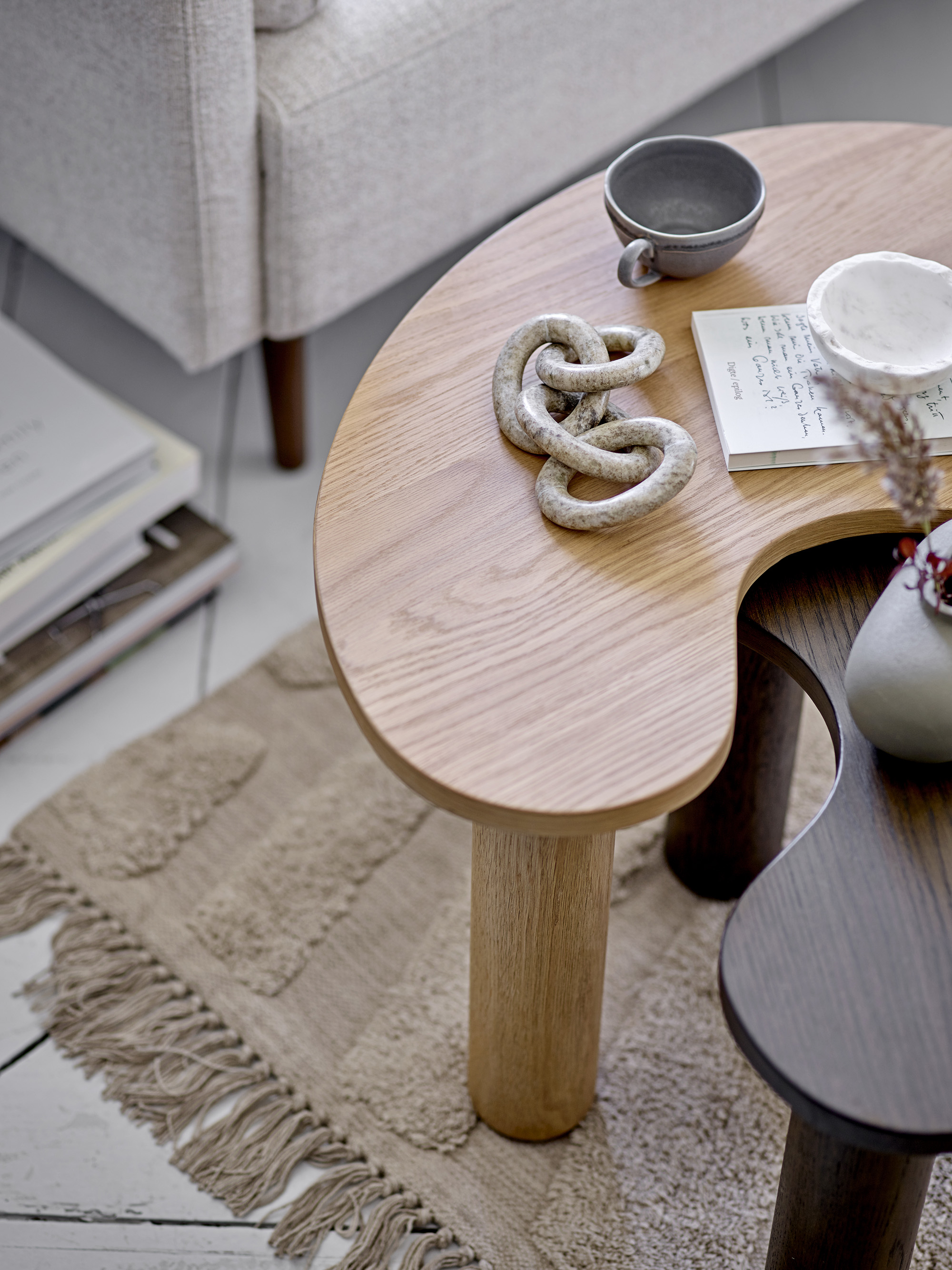 Luppa Rubberwood Coffee Table - Brown