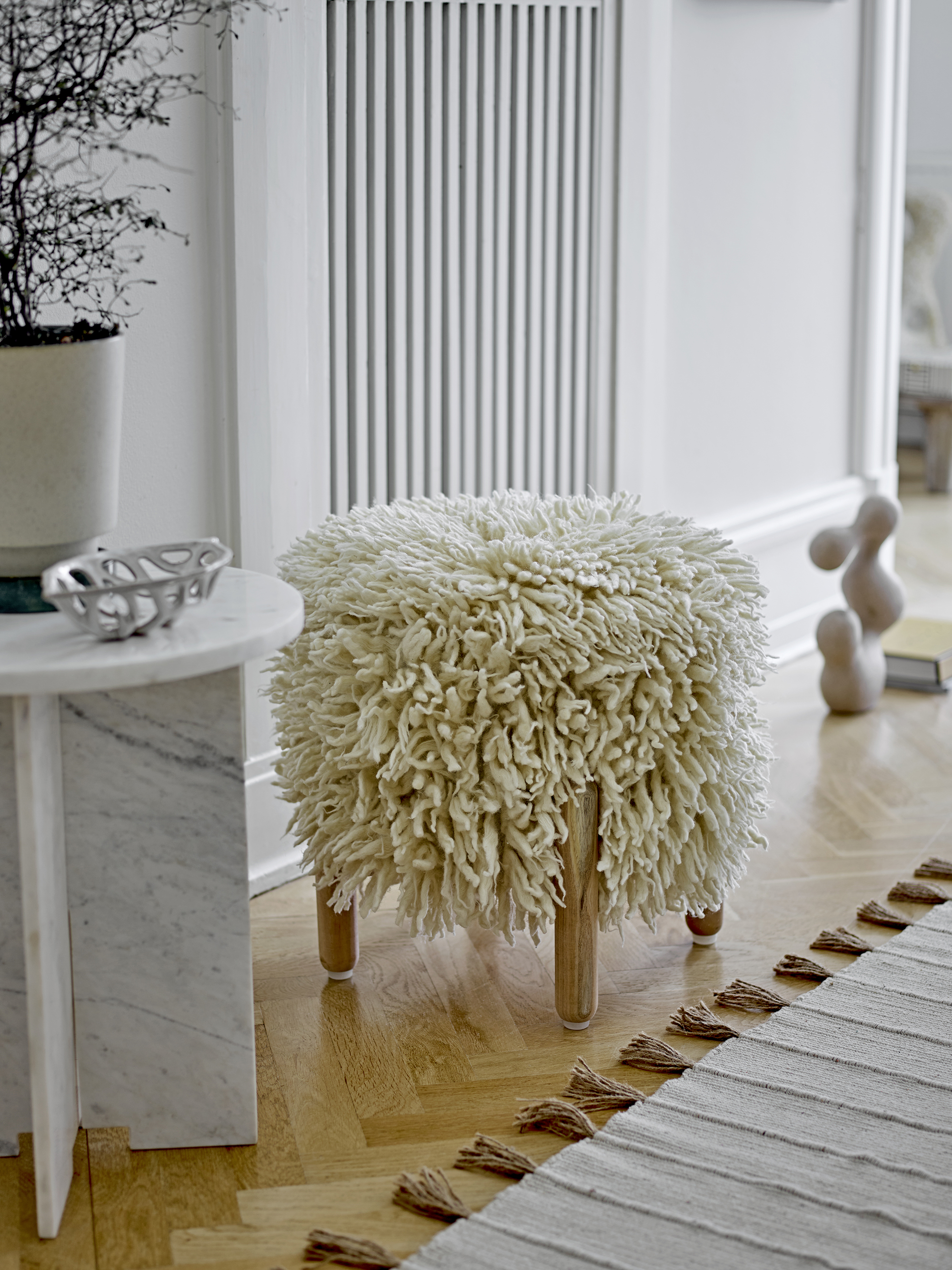 Lomba Wool Stool - Nature