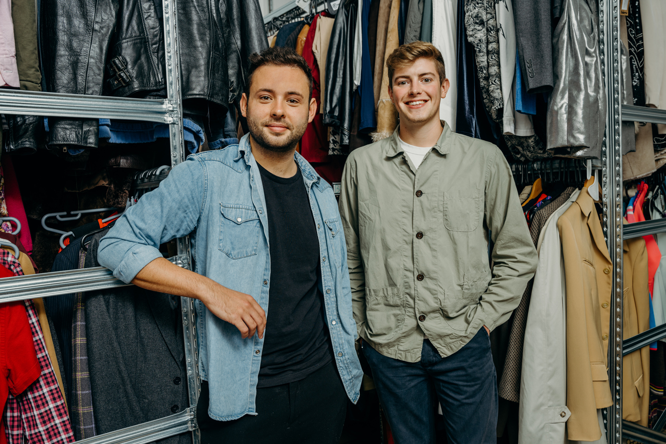 CO-FOUNDERS, JACQUES HILL AND SAM LYNAS, STARTED SELLING SECOND-HAND CLOTHING BACK IN 2016.