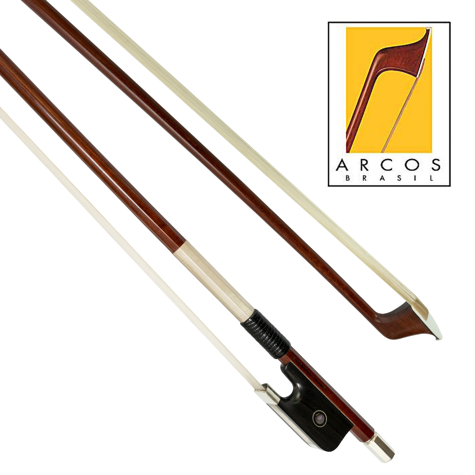 Arcos Brasil Silver-Mounted Sartory Copy Viola Bow in action
