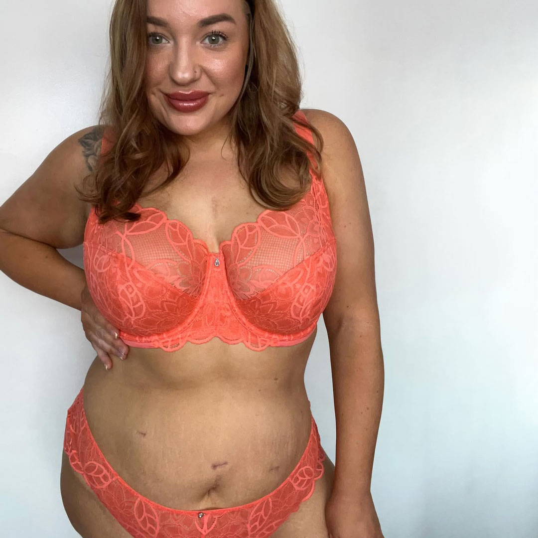 Curvy Kate Lovelace Full Cup Side Support Bra Coral