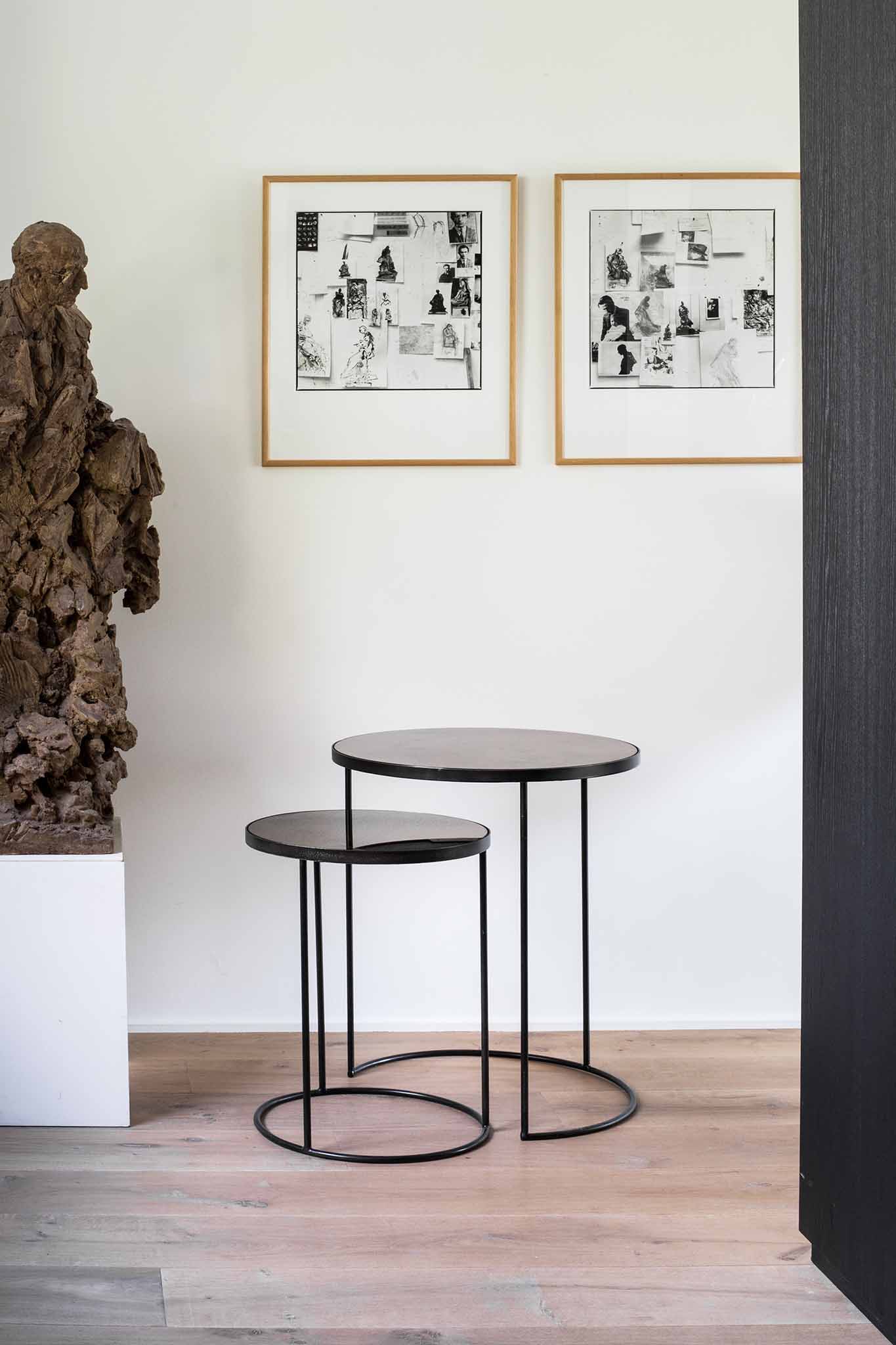 Ethnicraft Nesting Side Table - Set of 2 - Clear - Floor Stock