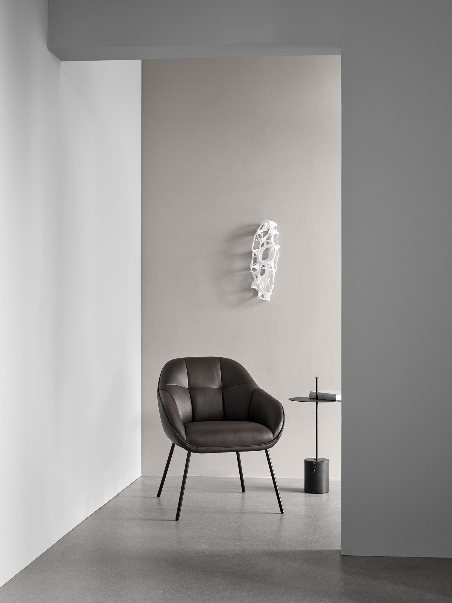 Mango Mini Chair - White Boucle-Cuddle 02 - Floor Stock