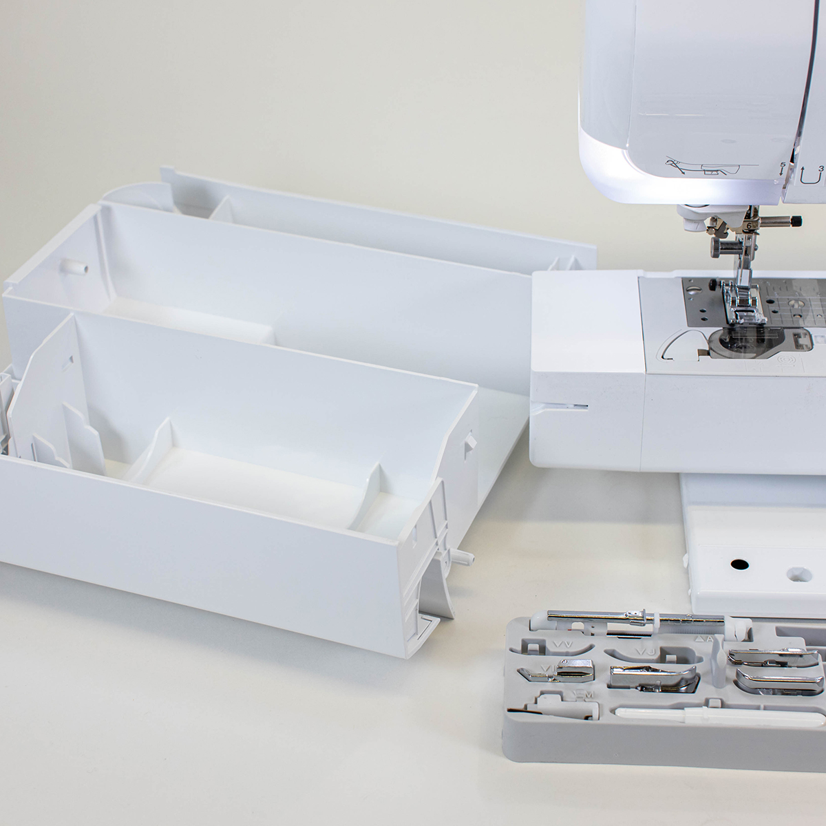 Brother VQ2 Free Arm and Storage Box