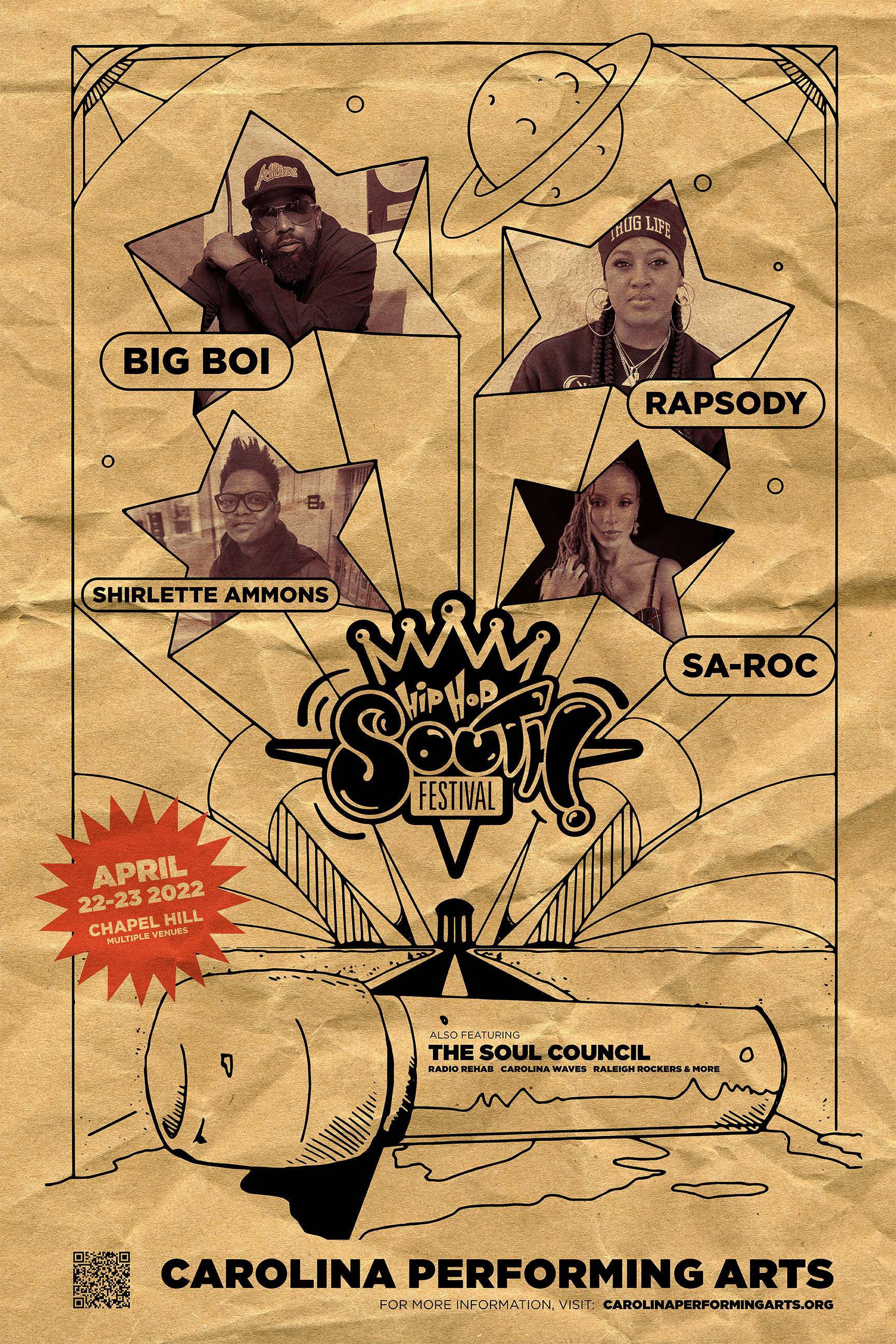 Sacroc Rapper Sa-Roc at Hip Hop South Festival (DAY 2) - Chapel Hill, NC ...