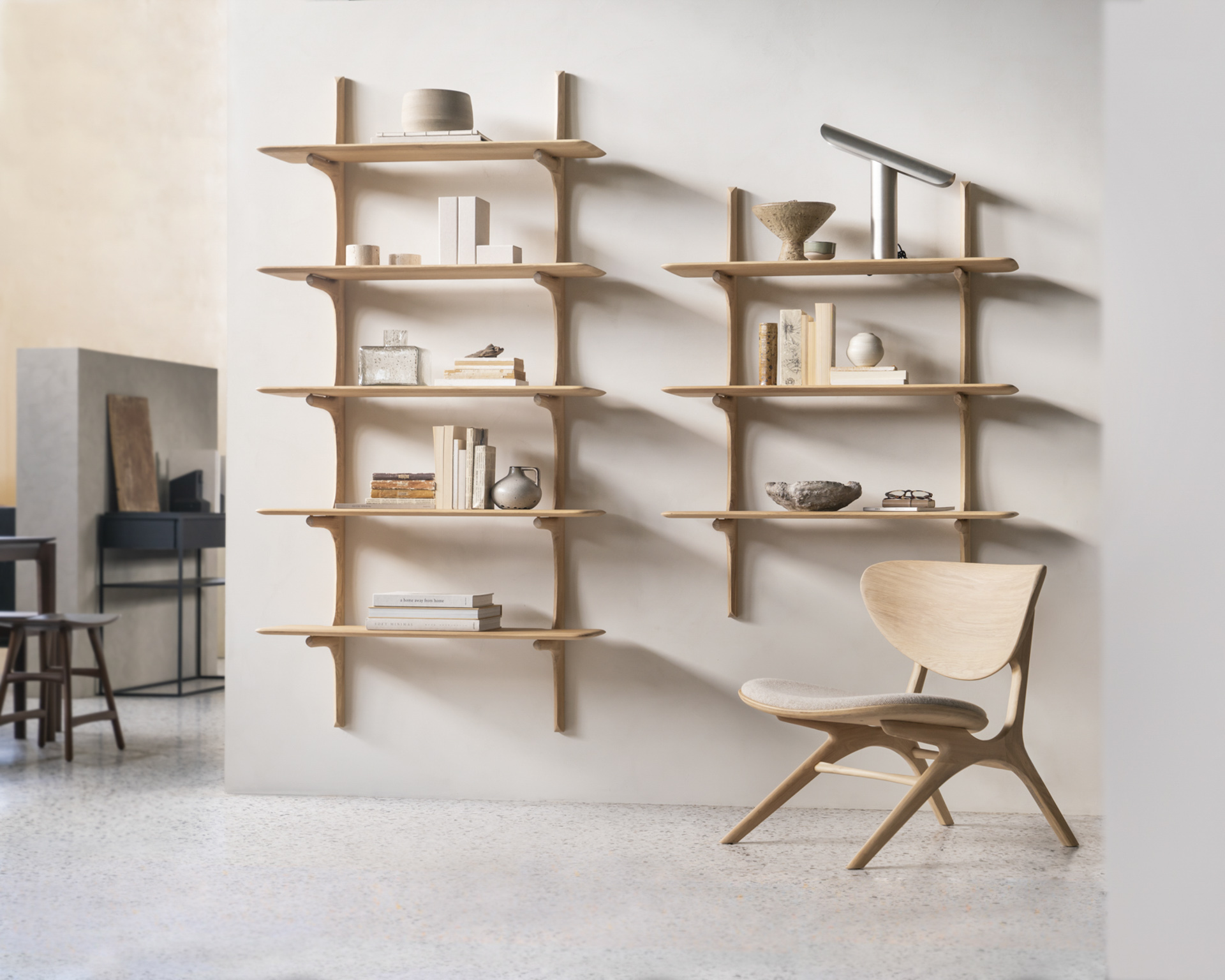 Ethnicraft Oak PI Wall Shelf