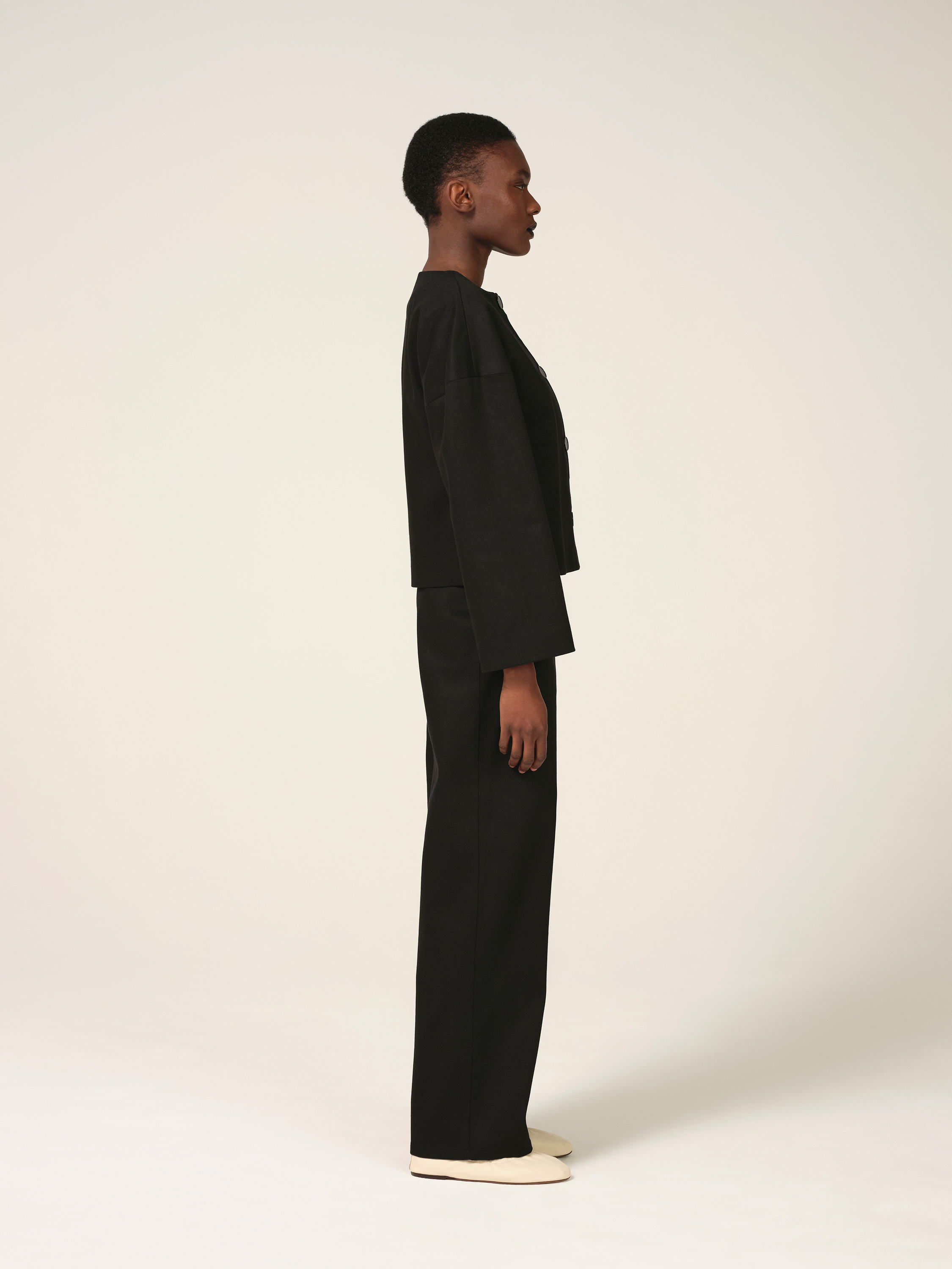【Fforme】 Dev croppedデニムジャケット DEV Cropped Jacket in Black – FFORME