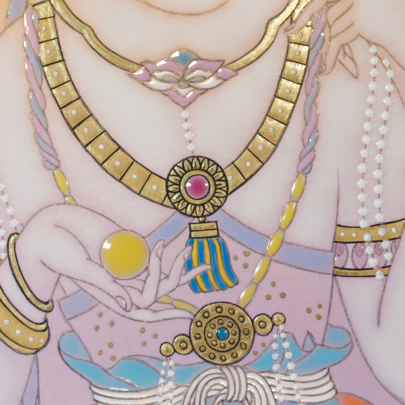 陶彩画 「宝珠観音」 – 草場一壽工房 Museum Shop