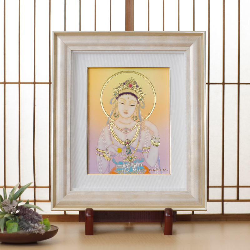 陶彩画_菩薩作品_宝珠観音_展示イメージ