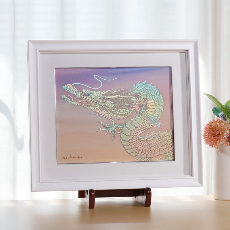 陶彩画_龍作品_虹龍~希望の地へ~_展示イメージ