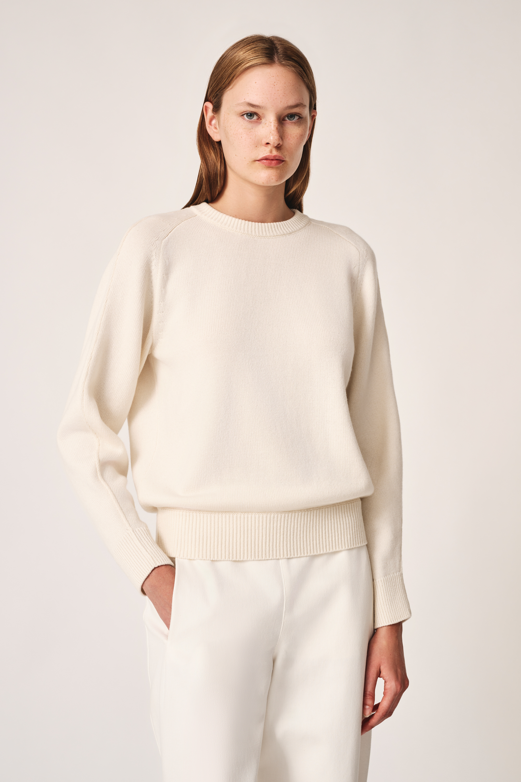 Hannah Ribbed Crew-Neck Sweater