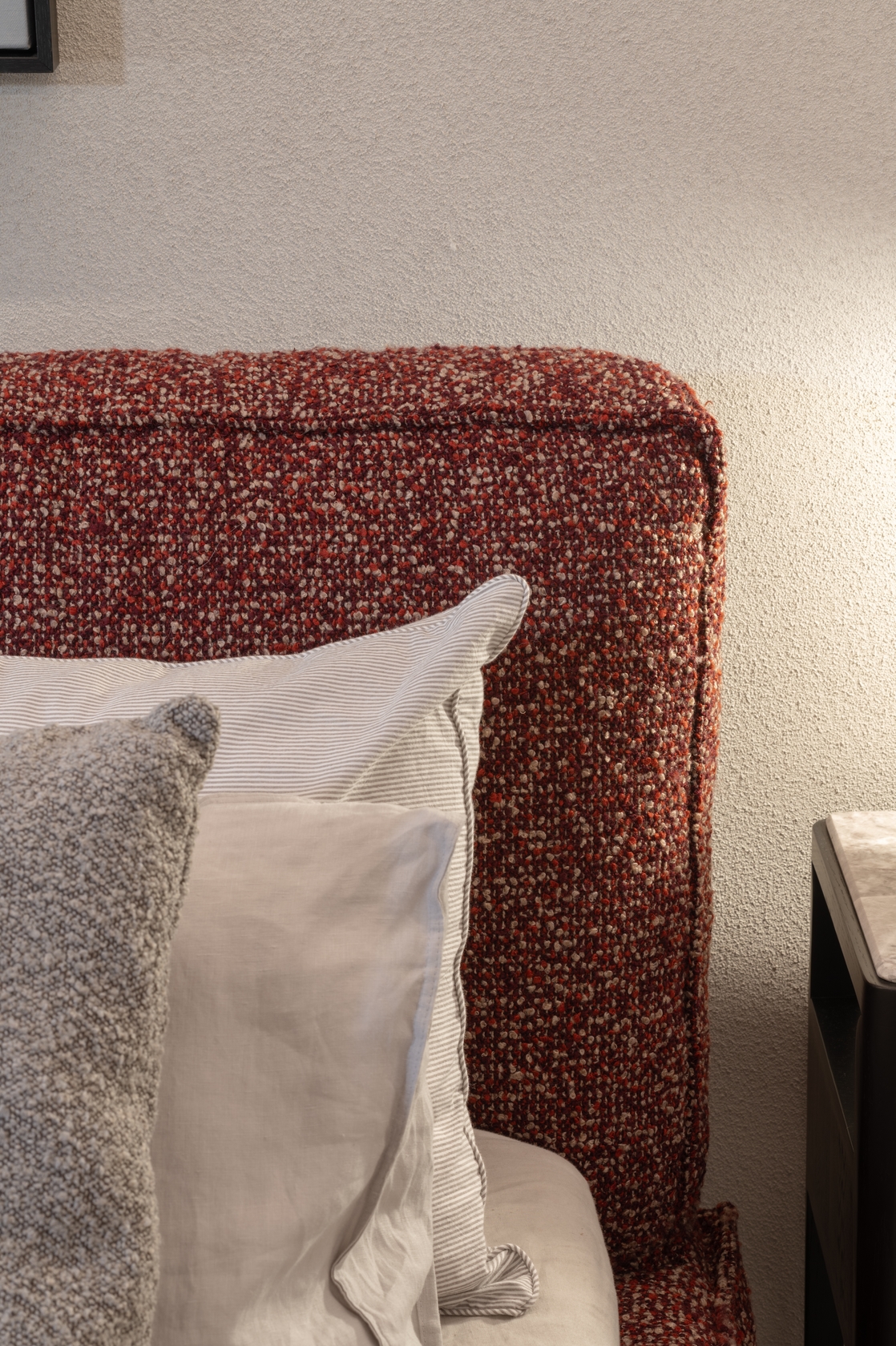 Paolo Queen Bed - Yarra Merlot - Floor Stock