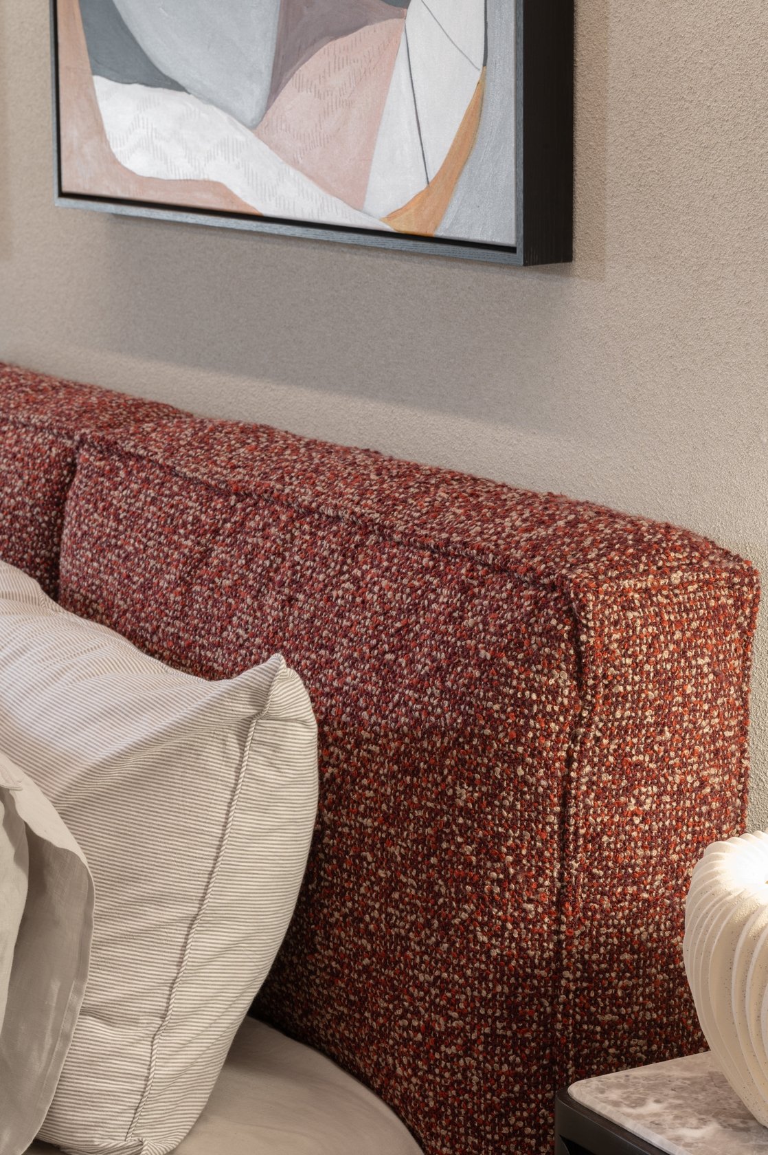 Paolo Queen Bed - Yarra Merlot - Floor Stock