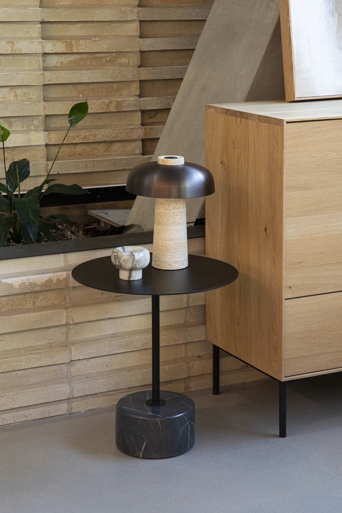 Slate Side Table